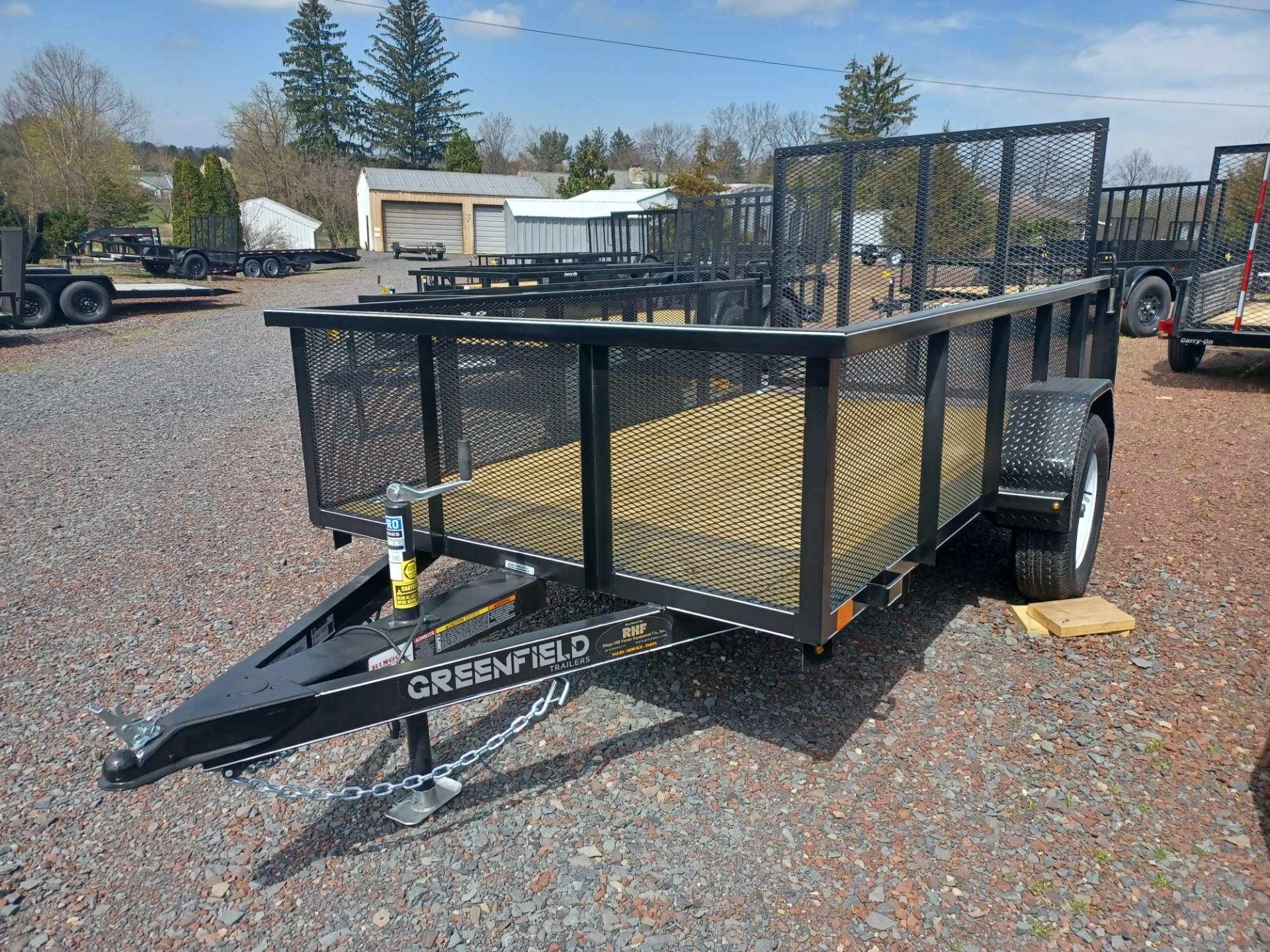 2024 Greenfield Welding 5.5' x 10' Utility Trailer w/ 24" Wire Mesh Sides in Quakertown, Pennsylvania - Photo 1
