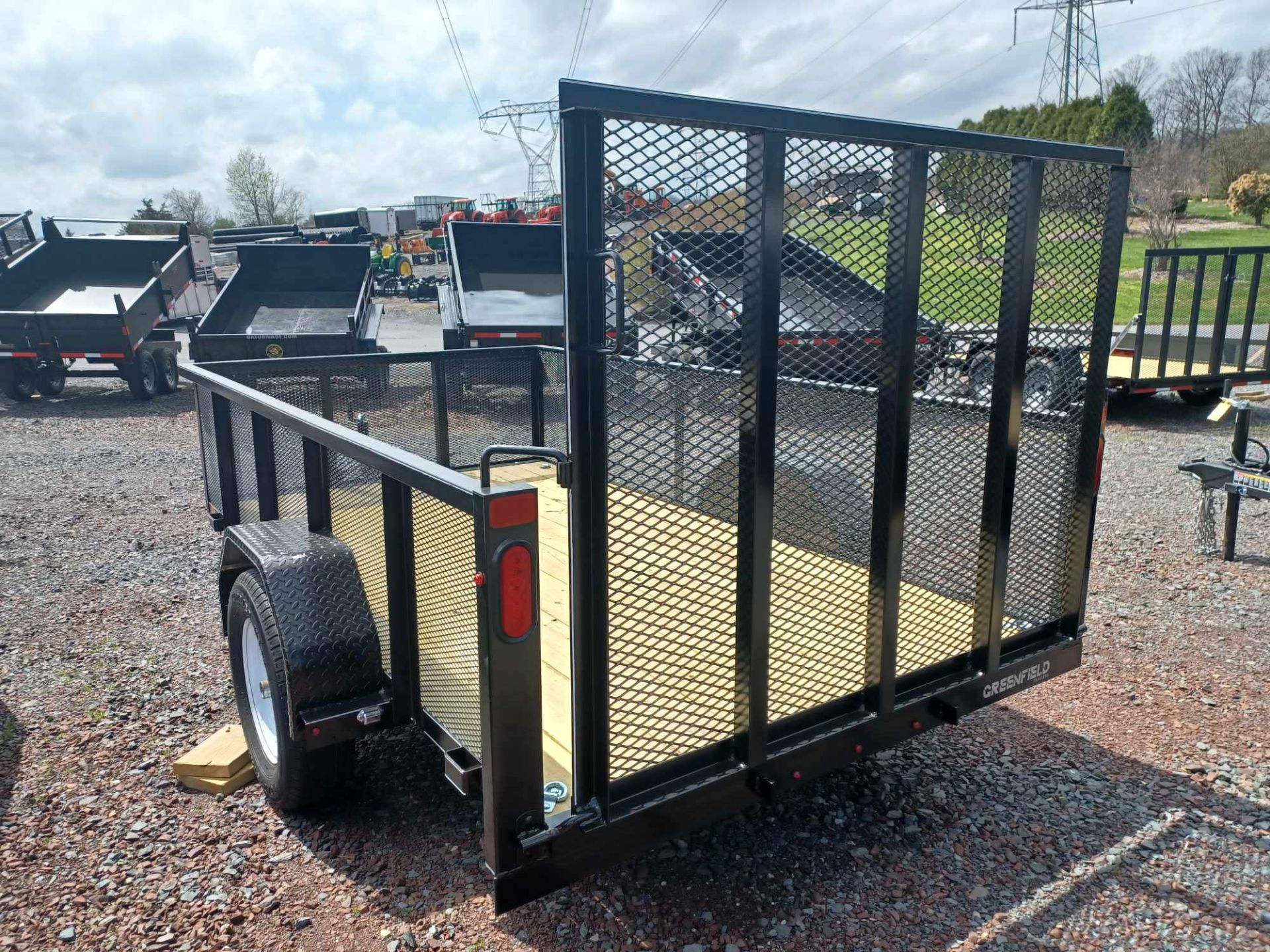 2024 Greenfield Welding 5.5' x 10' Utility Trailer w/ 24" Wire Mesh Sides in Quakertown, Pennsylvania - Photo 2