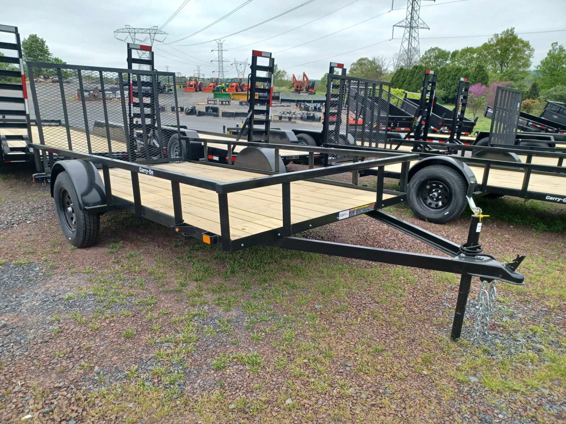 2024 Carry-On Trailers 6'4" x 12' Utility Trailer with Square Tube Top Rail in Quakertown, Pennsylvania - Photo 1