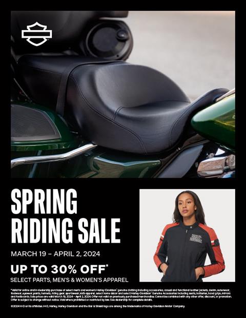Spring Riding Sale