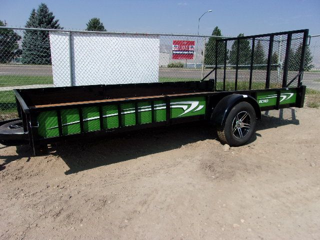 2023 Voyager & Echo Trailers Echo Ultimate 7x14 w/ramps green in Rock Springs, Wyoming - Photo 1