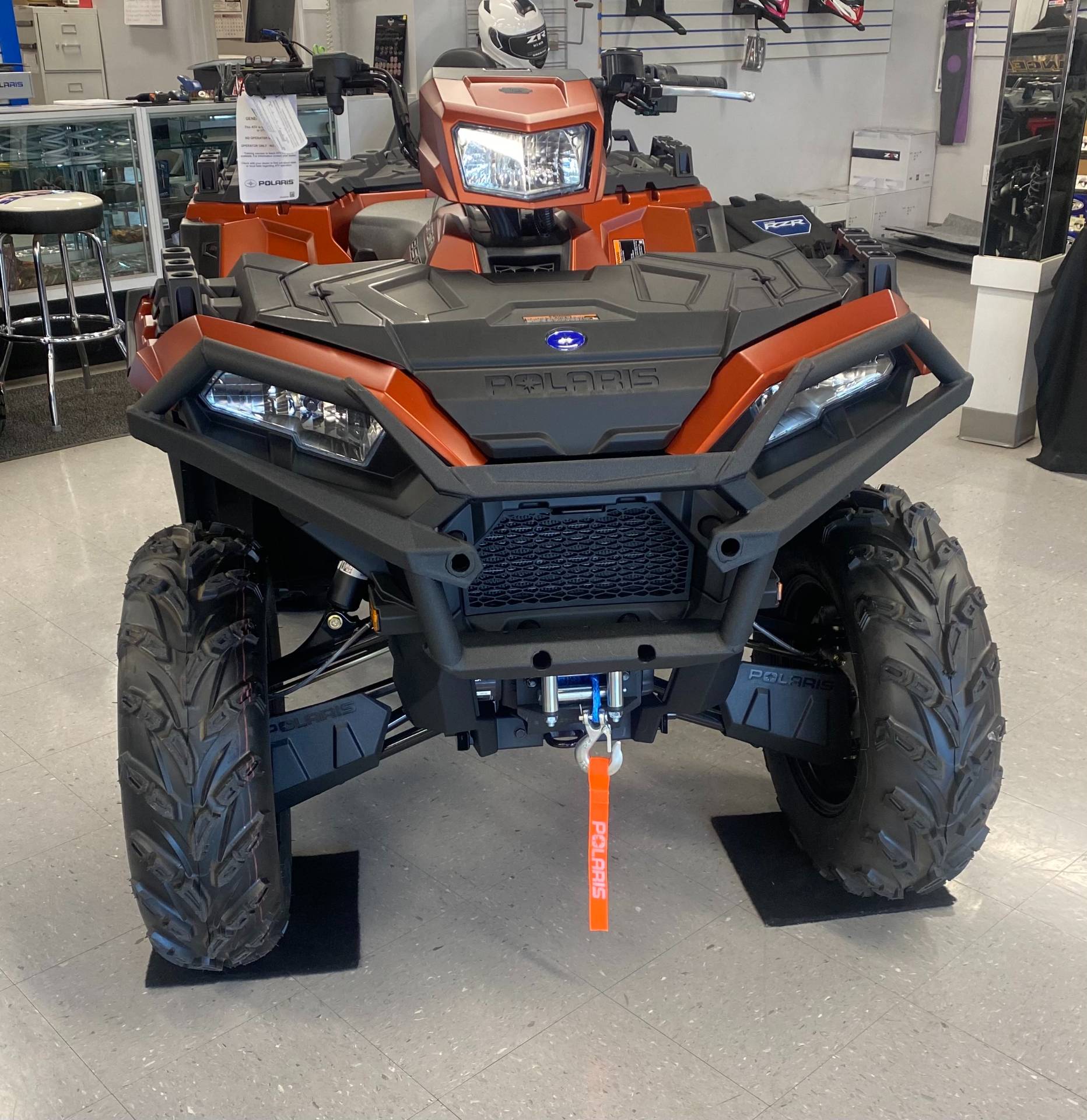 New 21 Polaris Sportsman 850 Premium Trail Package Atvs In Wytheville Va Matte Orange Rust N A