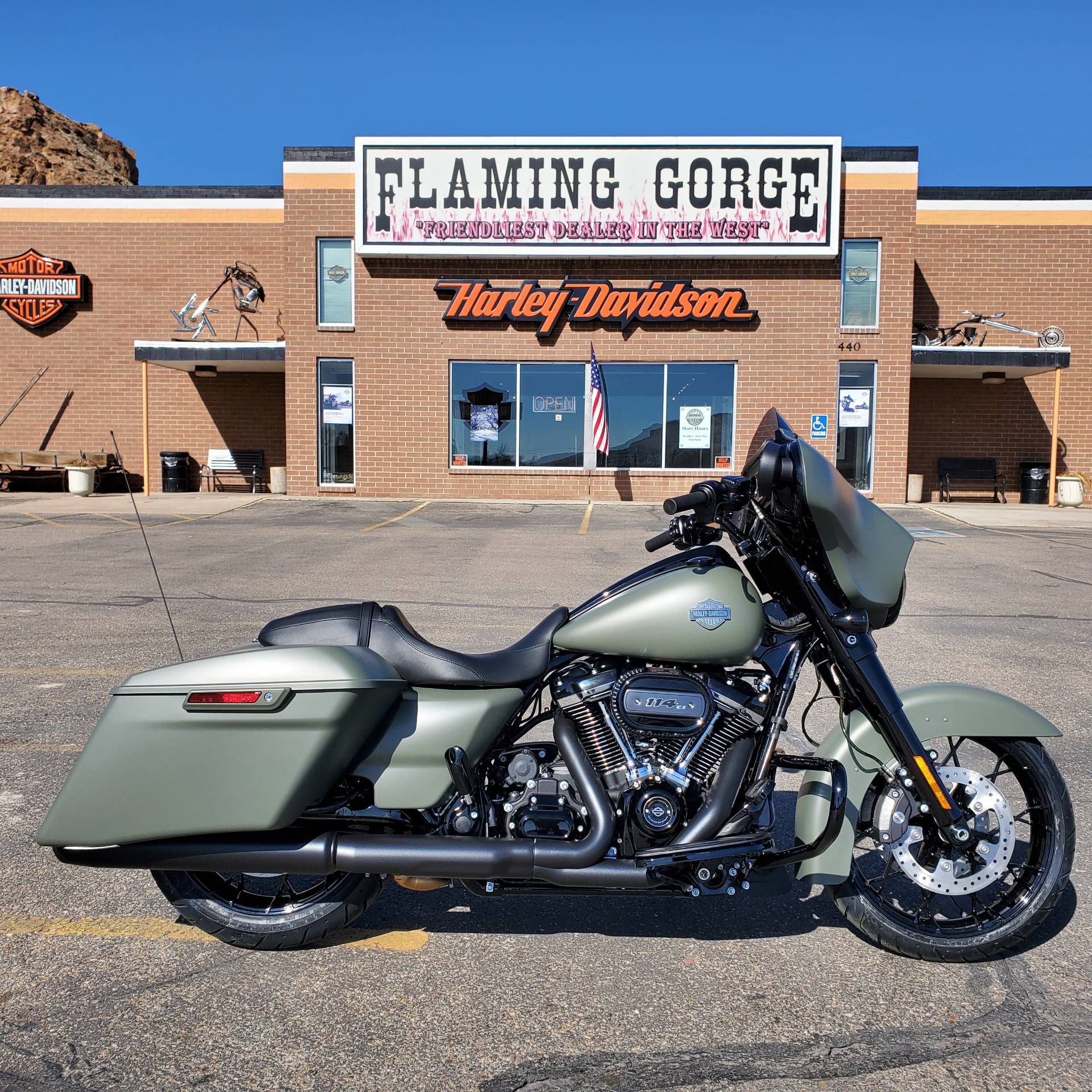 New 21 Harley Davidson Street Glide Special Motorcycles In Green River Wy Deadwood Green Denim