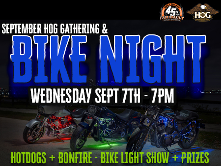 September HOG Gathering + Bike Light Show