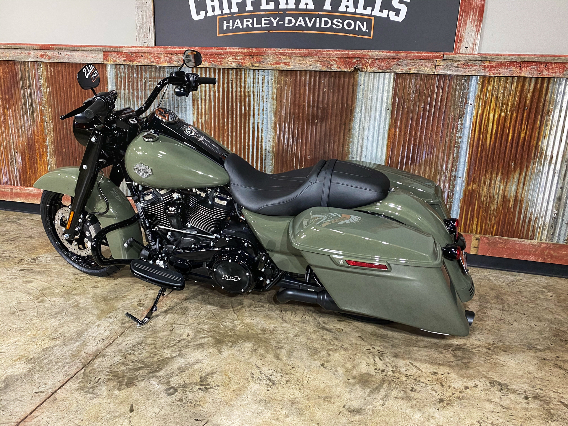 New 2021 Harley Davidson Road King Special Deadwood Green Motorcycles In Chippewa Falls Wi Fl604396
