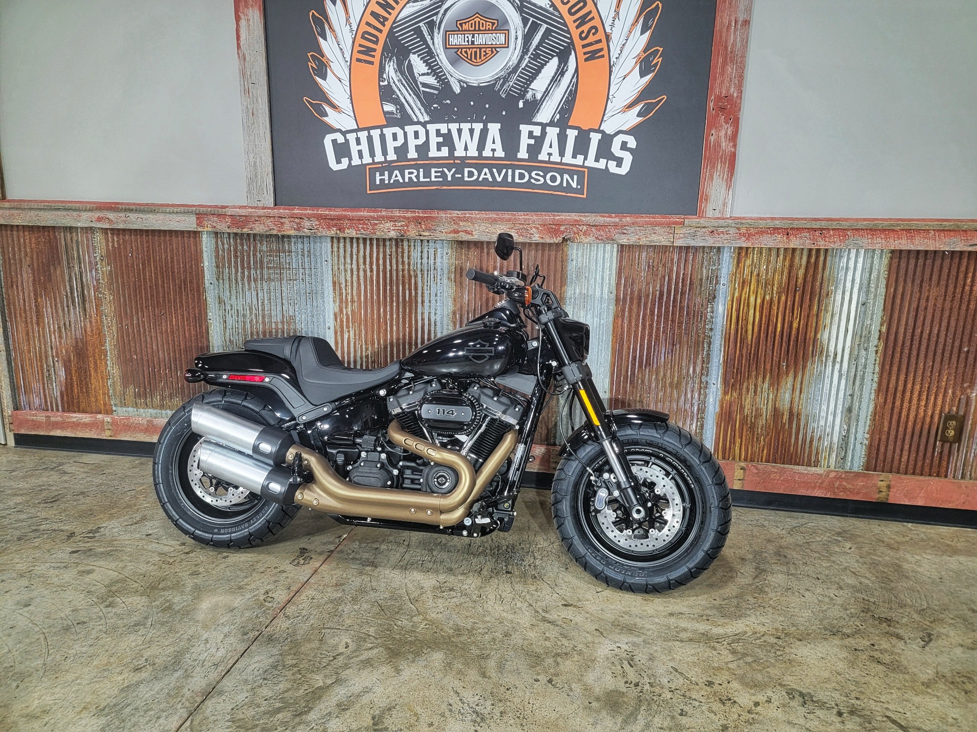 New 2021 Harley Davidson Fat Bob 114 Vivid Black Motorcycles In Chippewa Falls Wi Fx031571