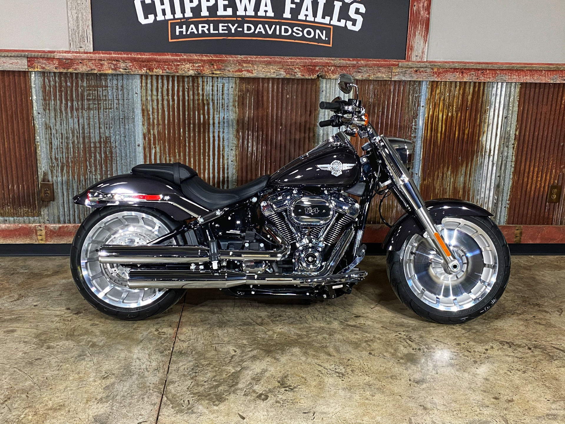 New 2021 Harley Davidson Fat Boy 114 Black Jack Metallic Motorcycles In Chippewa Falls Wi Fx020206