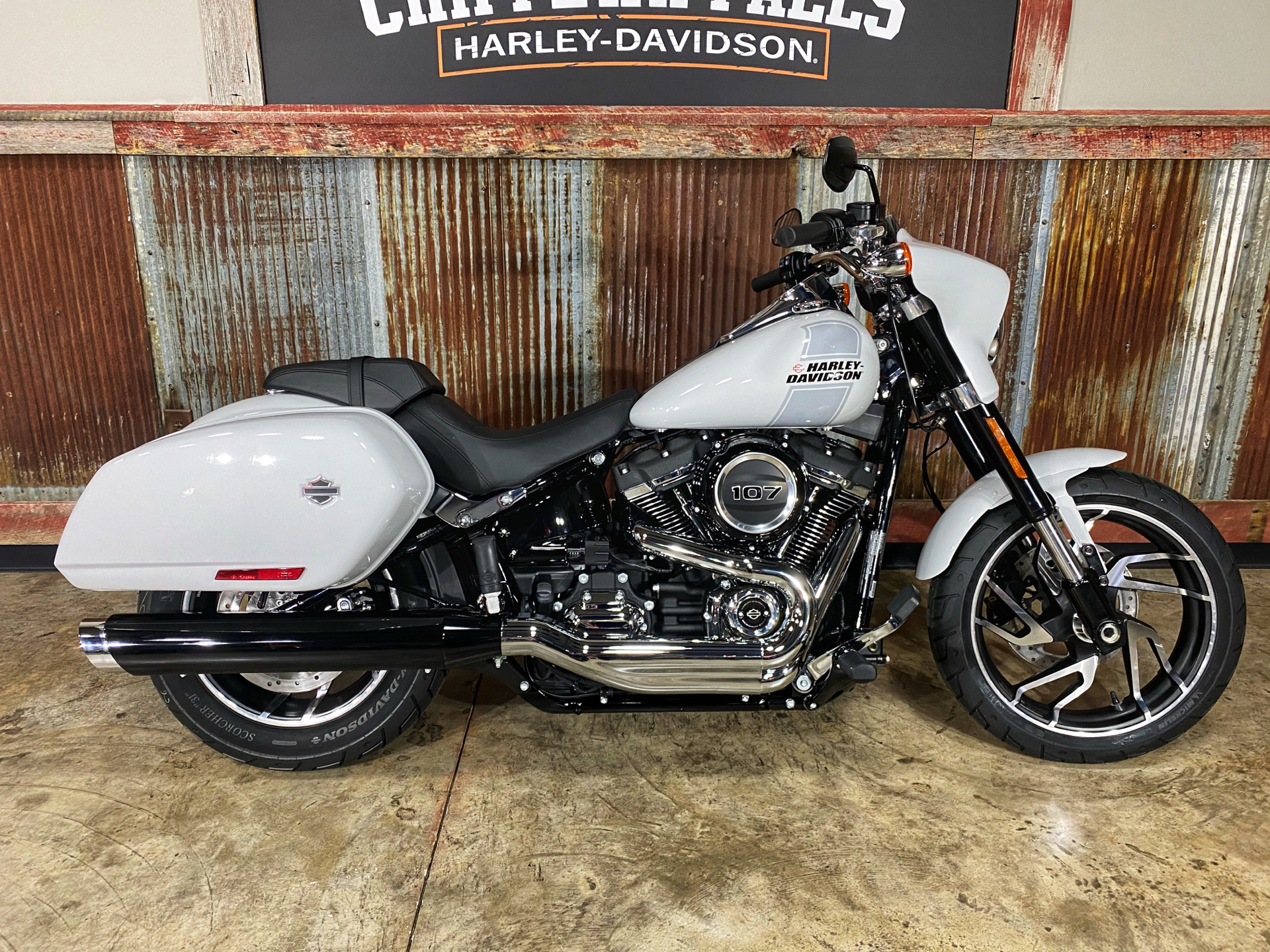 New 2021 Harley Davidson Sport Glide Stone Washed White Pearl Motorcycles In Chippewa Falls Wi Fx012222