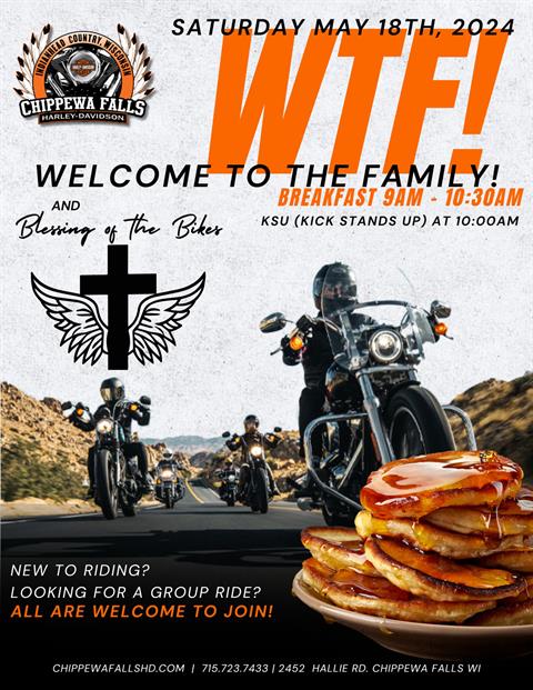 May WTF Ride & Biker Breakfast & Blessing of the Bikes