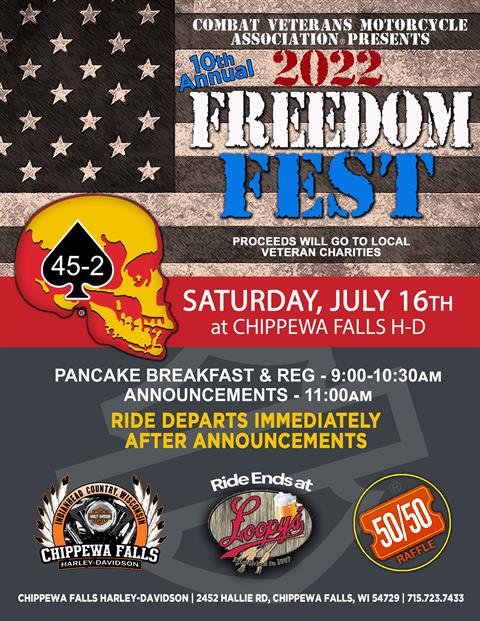 10th Annual Freedom Fest - Combat Vets Motorcycle Association