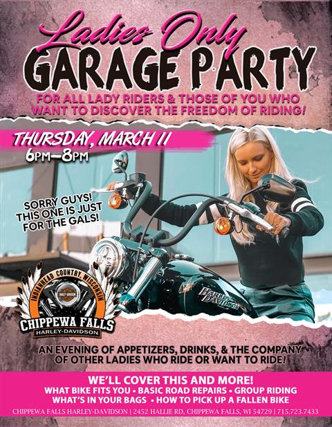 Ladies-Only Garage Party