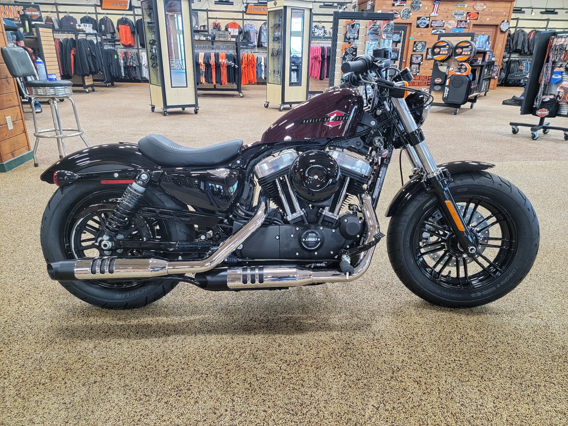 New 2021 Harley Davidson Forty Eight Midnight Crimson Motorcycles In Sauk Rapids Mn Xl406688