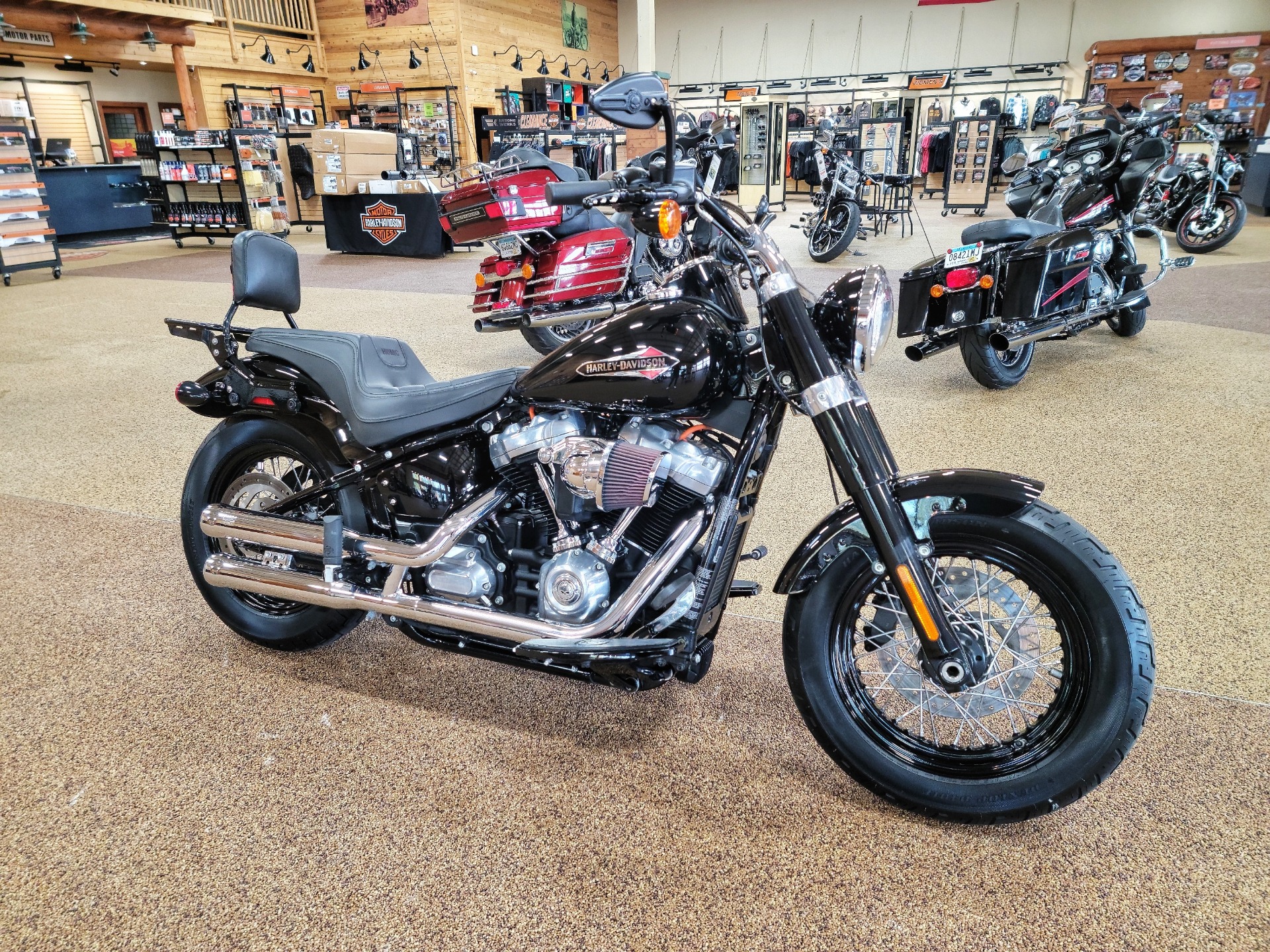 Used 2018 Harley Davidson Softail Slim 107 Vivid Black Motorcycles In Sauk Rapids Mn B0035
