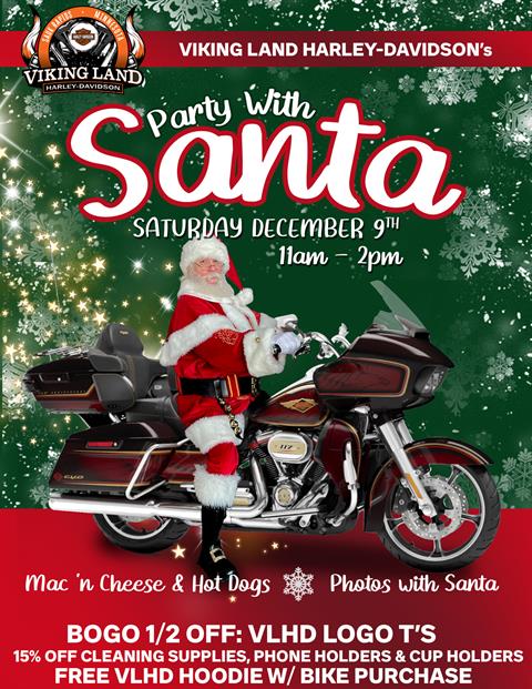 Party with Santa at Viking Land Harley-Davidson