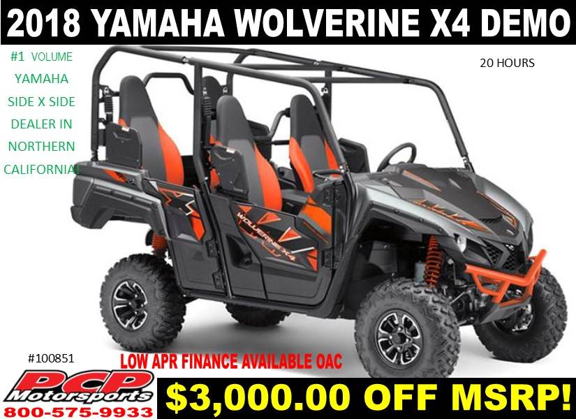 2018 Yamaha Wolverine X4 SE for sale 6970
