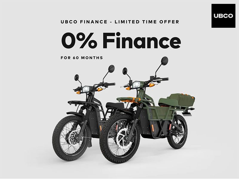 UBCO - UBCO Finance - Limited Time Offer 0% Finance for 60 Months