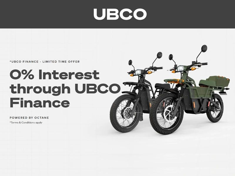 UBCO - Limited Time Offer 0% Finance for 60 Months