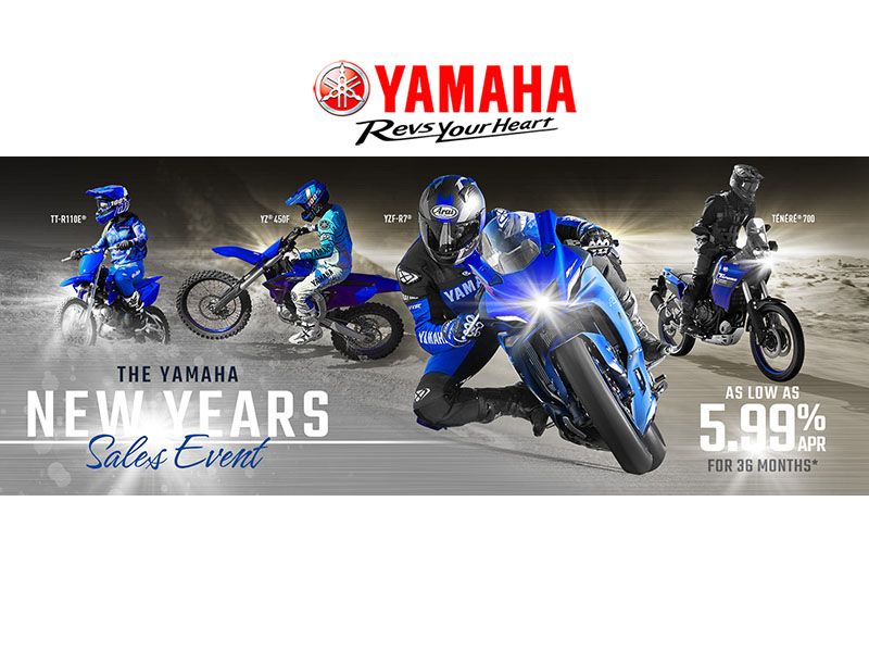 Yamaha Motor Corp., USA Yamaha - New Years Sales Event - Motorcycles & Scooters