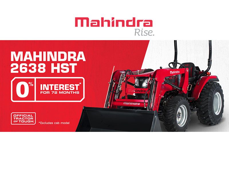  Mahindra - 2638 HST 0% Interest for 72 months