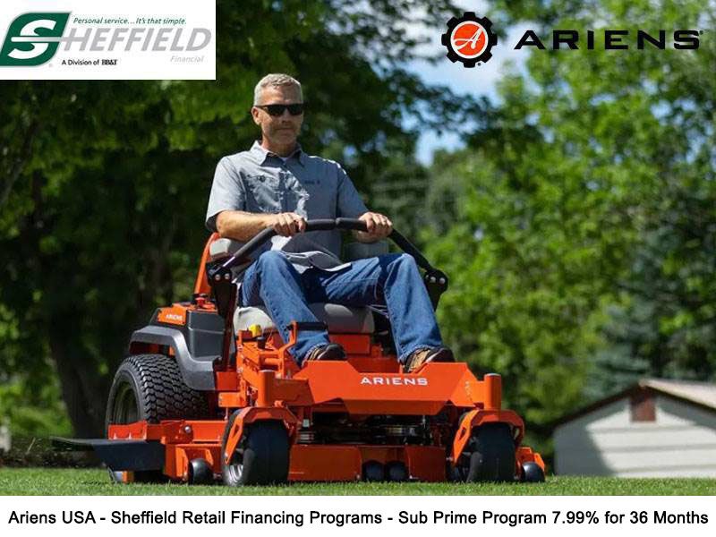 Ariens USA - Sheffield Retail Financing Programs - Sub Prime Program 7.99% for 36 Months