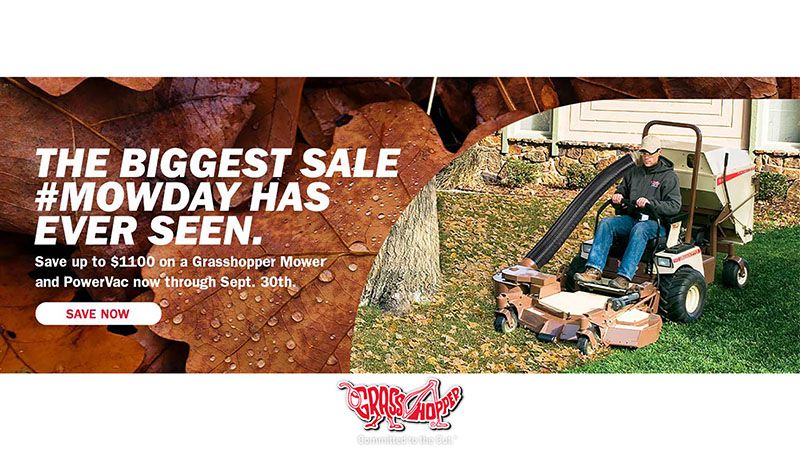 Grasshopper - The Biggest Sale #Mowday Has Ever Seen