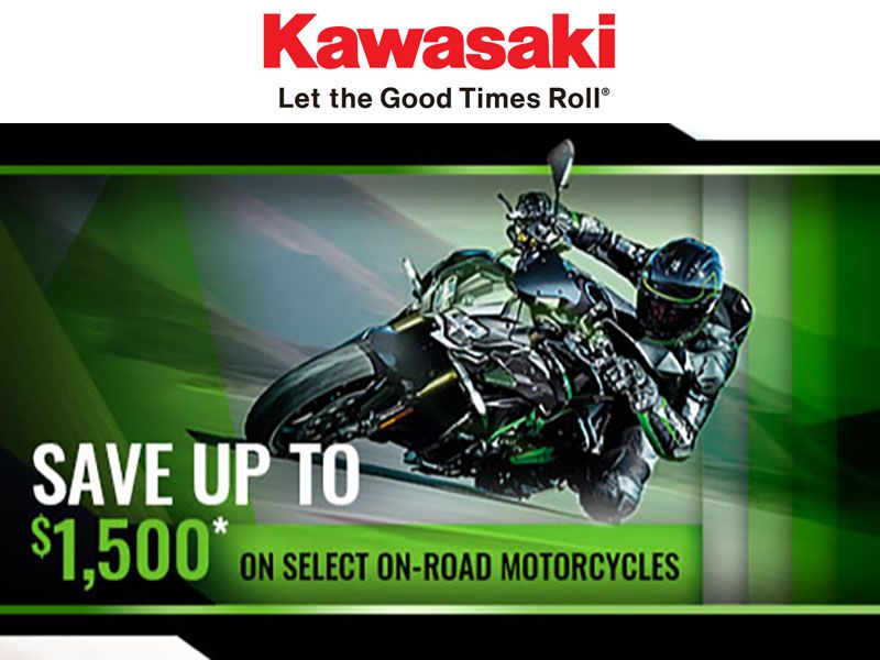 Kawasaki - Save Up to $1,500 on Select On-Road Motorcycles