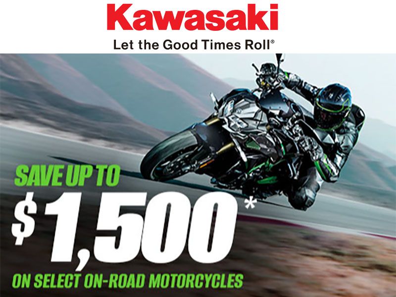 Kawasaki - Save Up to $1,500 on Select On-Road Motorcycles