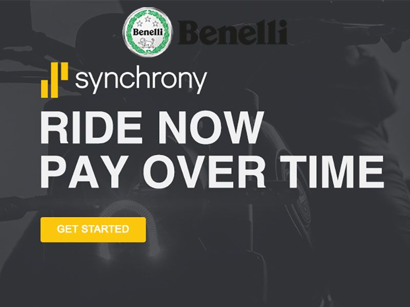 Benelli - Synchrony Ride Now Pay Over Time.