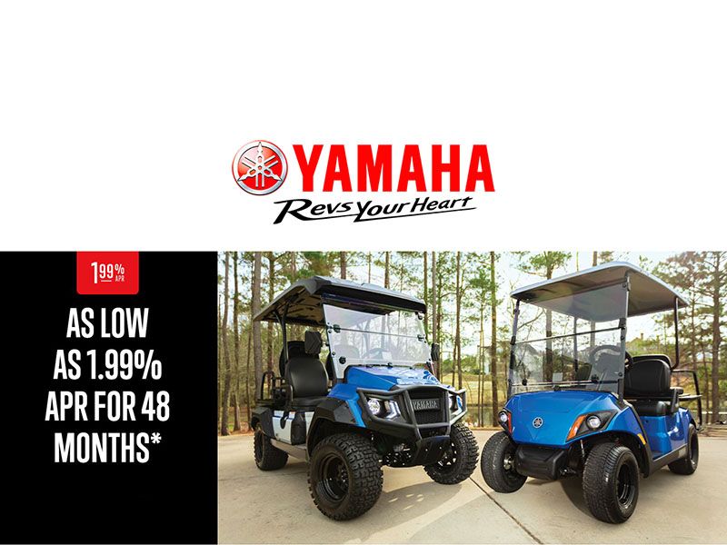 Yamaha Motor Corp., USA Yamaha - As Low As 1.99% APR For 48 Months* - Golf Cars