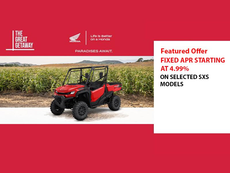 Honda - Current Offers - Fixed APR Starting At 4.99% On SxS