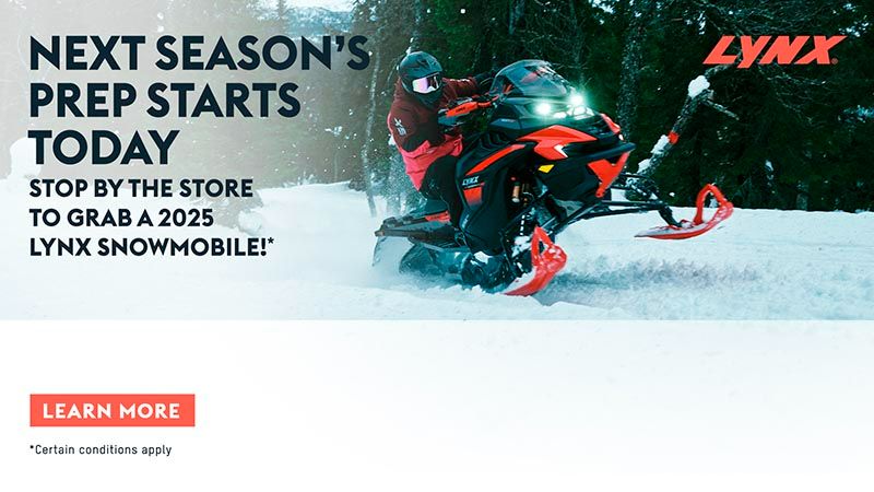 LYNX - Get financing starting at 6.99% for 36 months on all 2025 Ski-Doo and Lynx models