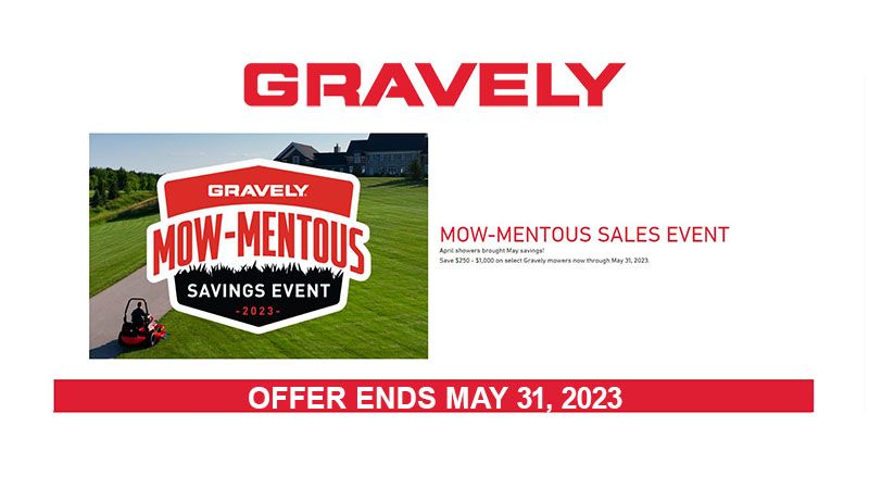 Gravely USA Gravely - Mow-Mentous Savings Event 2023