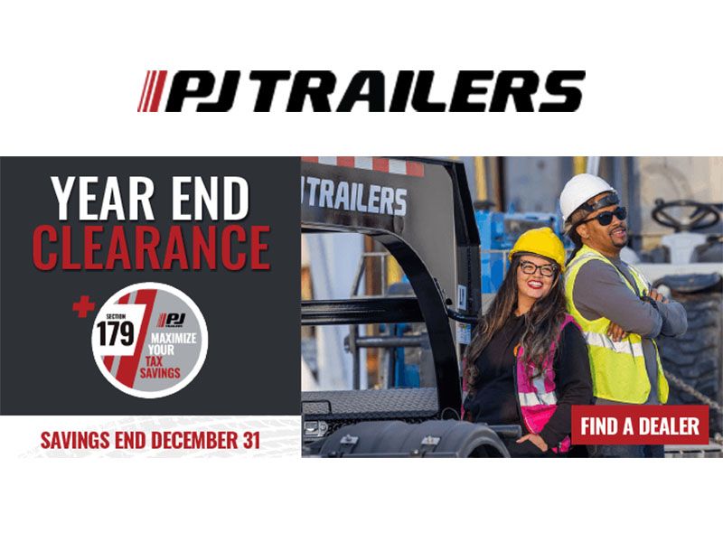 PJ Trailers - Year End Clearance