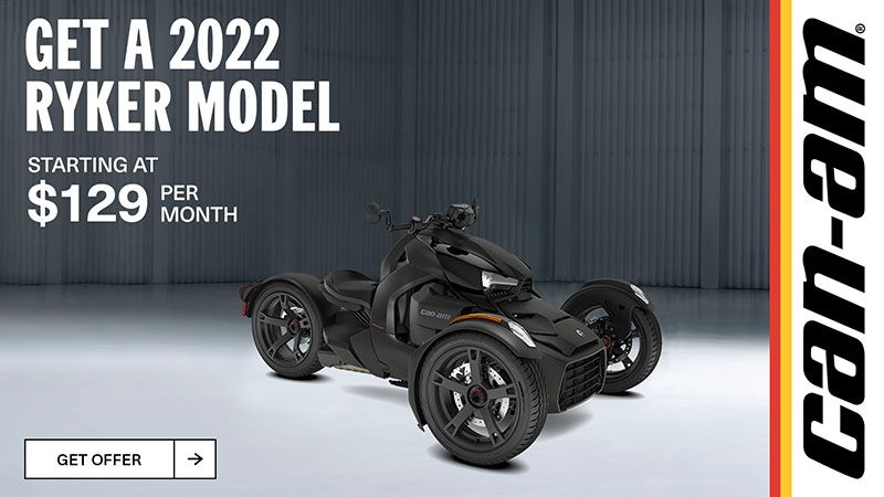 Can-Am - Get A 2022 Ryker 600 Starting At $129 Per Month