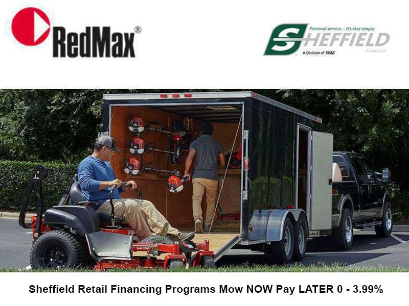 RedMax - Sheffield Retail Financing Programs Mow NOW Pay LATER 0 - 3.99%