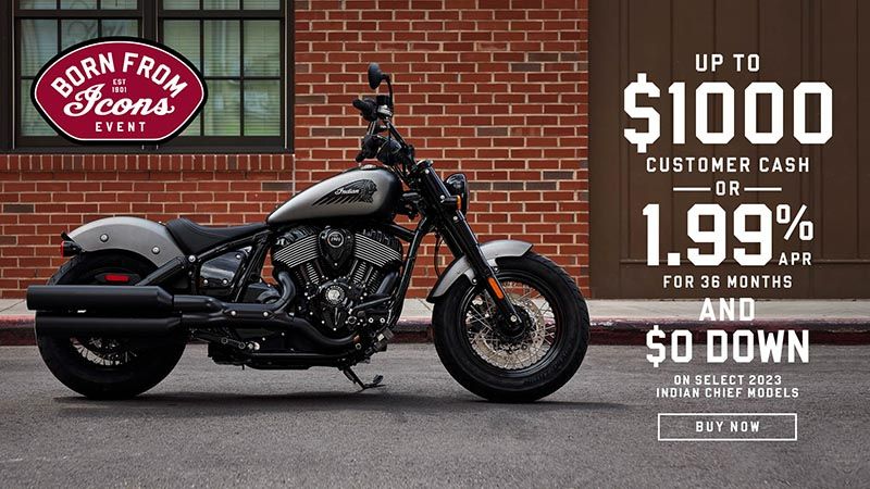 Indian Motorcycle - 2023 Chief models Up to $1,000 Customer Cash