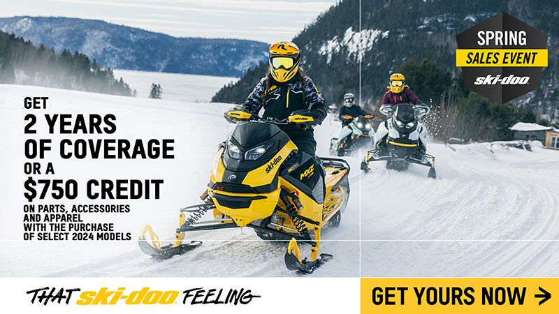 Ski-Doo - Get 2 Years of Coverage OR $750 in Parts, Accessories & Apparel on 2024 Models