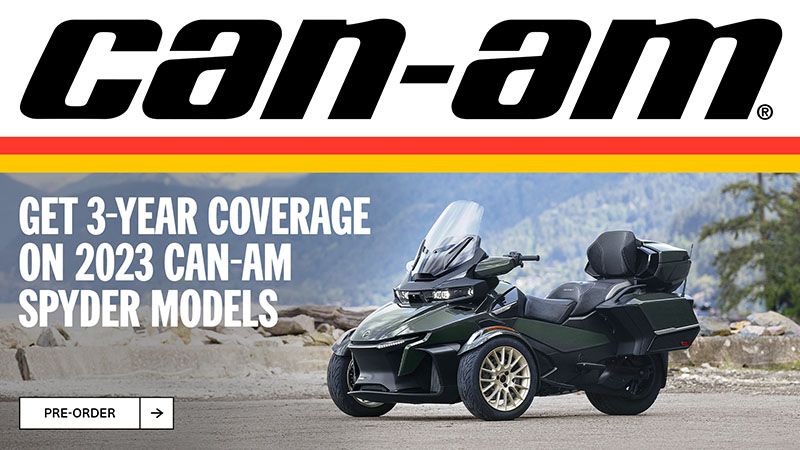  Can-Am On-Road - Get Additional Coverage on your 2023 Can-Am Ryker or Spyder - Pre-Order Sales Event