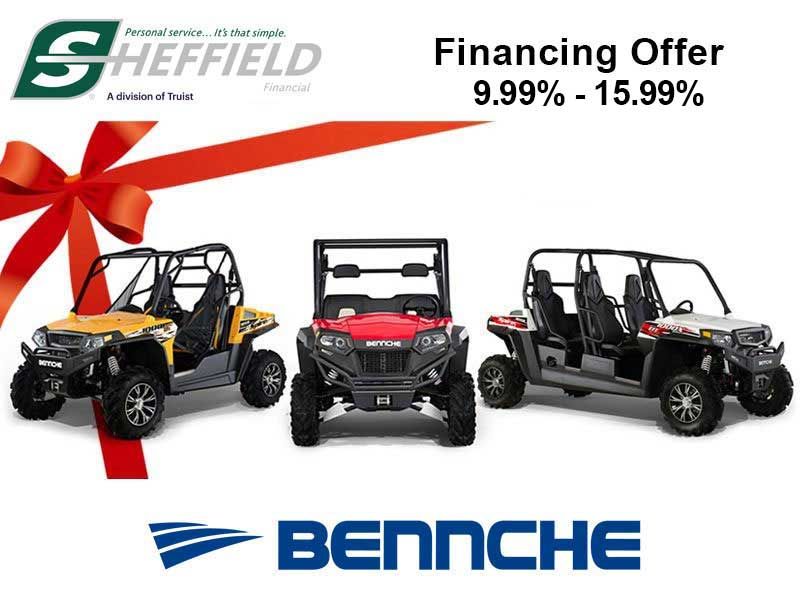 Bennche - Sheffield Financing Offer 9.99% - 15.99%
