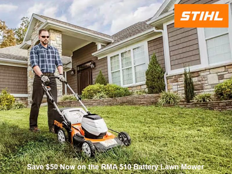 Stihl - Save $50 Now on the RMA 510 Battery Lawn Mower