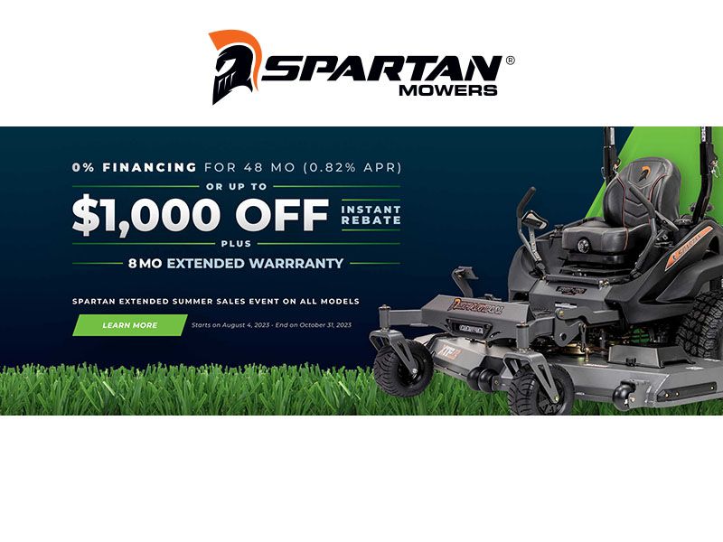 Spartan Mowers - $1000 Instant Rebate