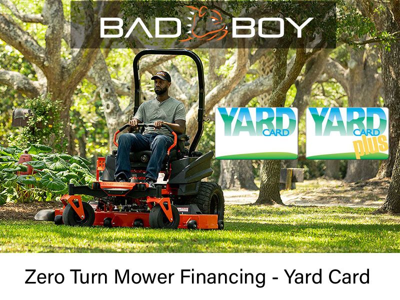 Bad Boy Mowers - Zero Turn Mower Financing - Yard Card