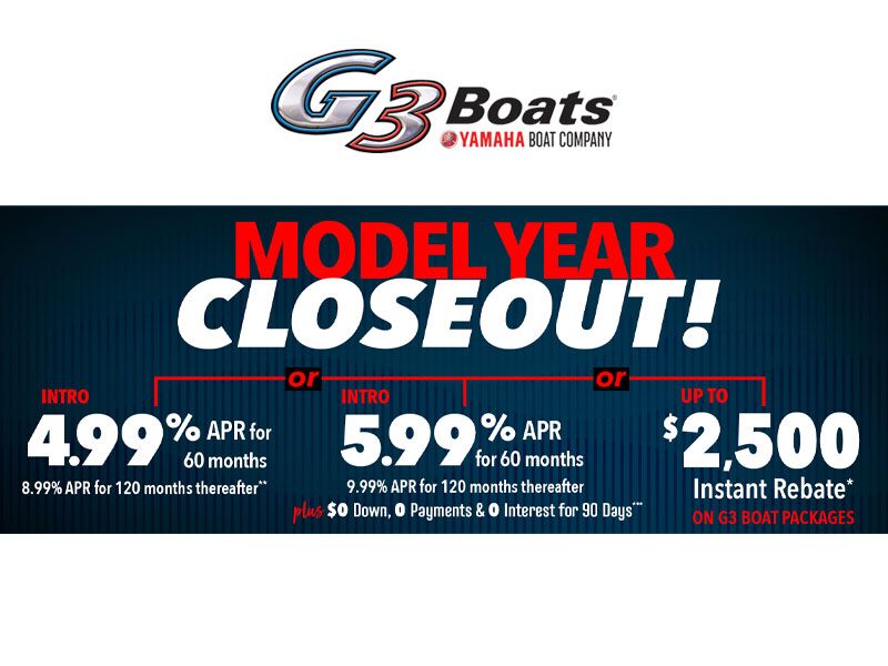 G3 - Model Year Closeout!