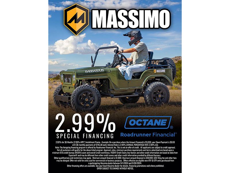 Massimo - 2.99% Special Financing Event