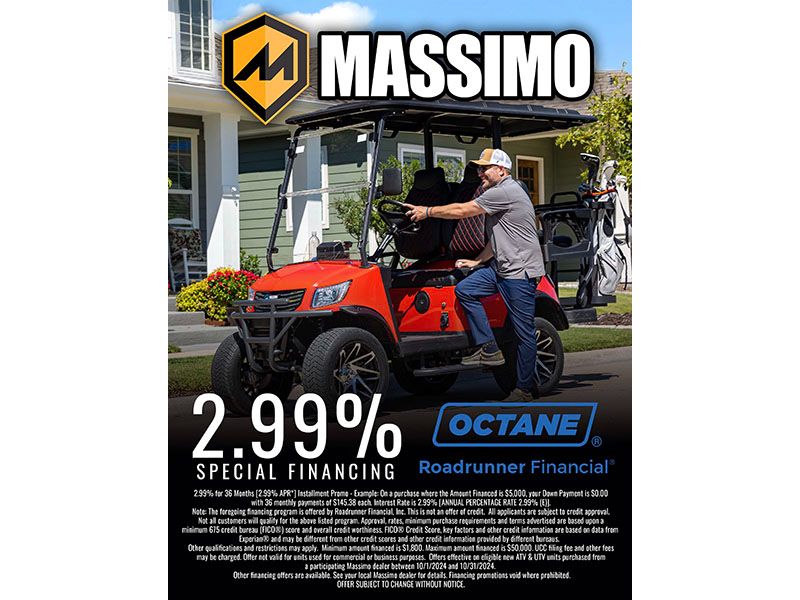 Massimo - 2.99% Special Financing Event