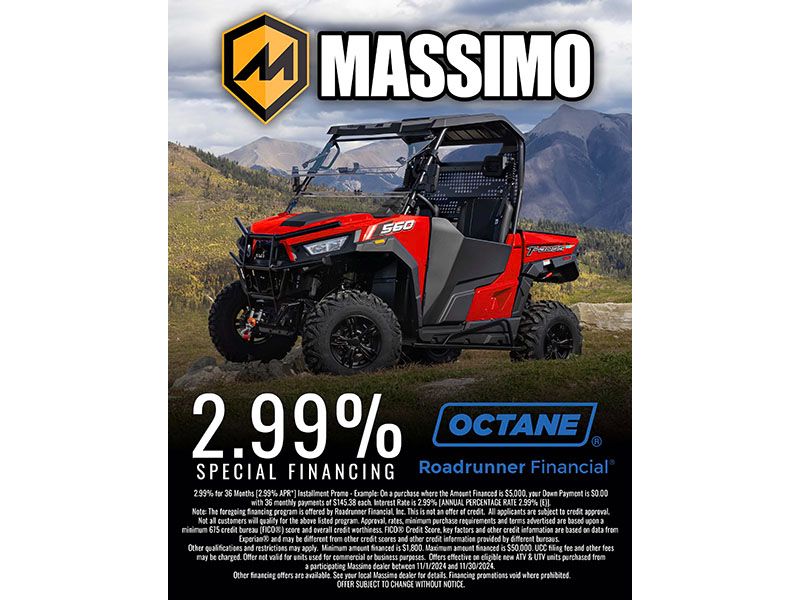 Massimo - 2.99% Special Financing Event