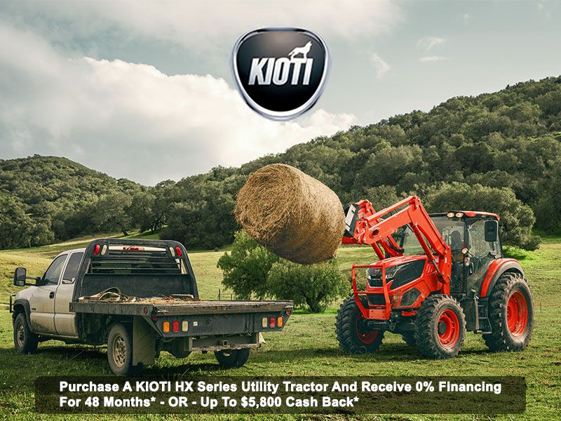 Kioti - Purchase A KIOTI HX Series Utility Tractor And Receive 0% Financing For 48 Months* - OR - Up To $5,800 Cash Back*