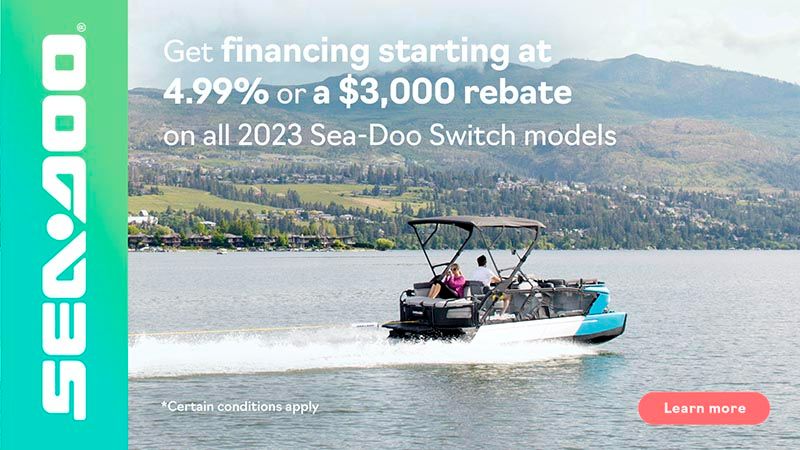 Sea-Doo - Financing starting at 4.99% or a $3,000 rebate on all 2023 Sea-Doo Switch models