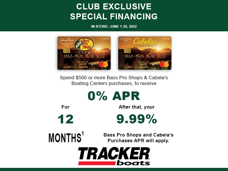  Tracker - Club Exclusive Special Financing
