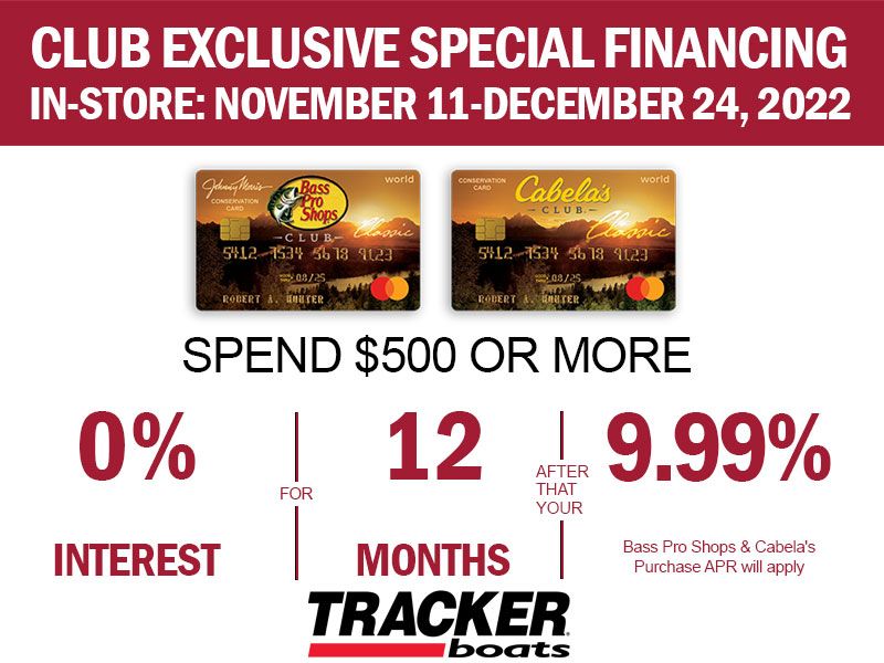 Tracker - Club Exclusive Special Financing